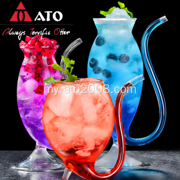 ATO Wine Whisky Glass အပူခံနိုင်ရည်ဖလားဖလား